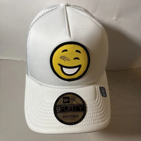 New Era‎ 9FORTY Denver Broncos Smiley Face NFL Snapback Hat RARE NEW